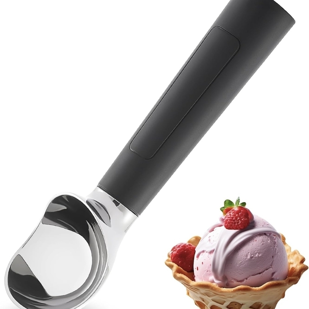 Heated Ice Cream Scoop Rechargeable Electric Warming Ice Cream Scooper w/ LED
